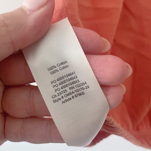 ARITZIA Wilfred Piaf Tank Top, Size XS, Tawny Orange Crop Tank - Picture 7 of 7